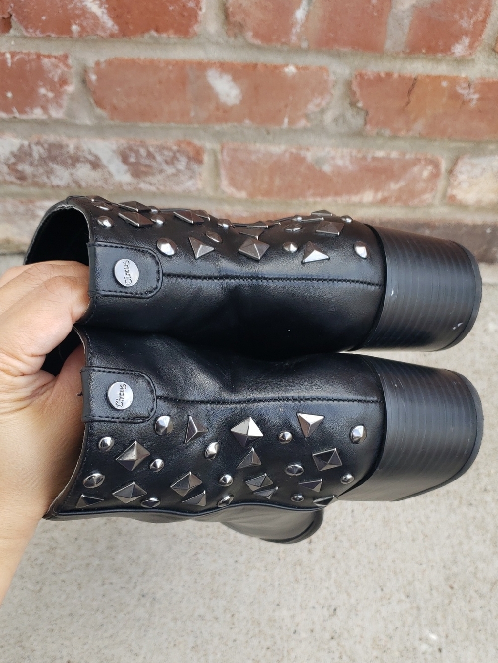 Circus by Sam Edelman Jaimee Embellished Pointed Toe Ankle Boots Size 7 - Picture 4 of 15